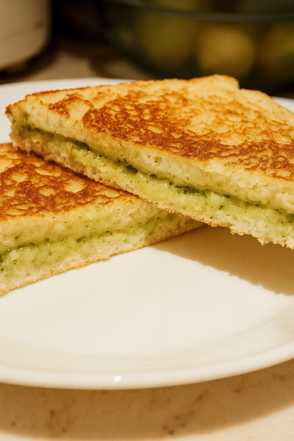 Vegan Creamy Cilantro Grilled Cheese