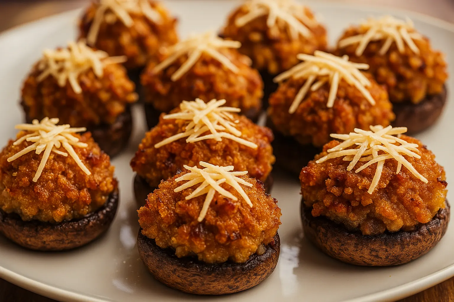 Vegan Stuffed Mushrooms